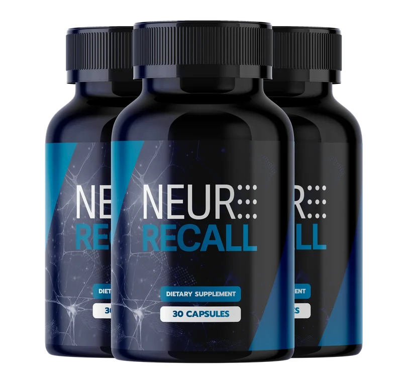 NeuroRecall cognitive support capsule bottles